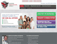 Tablet Screenshot of accesshealthcaredirect.com